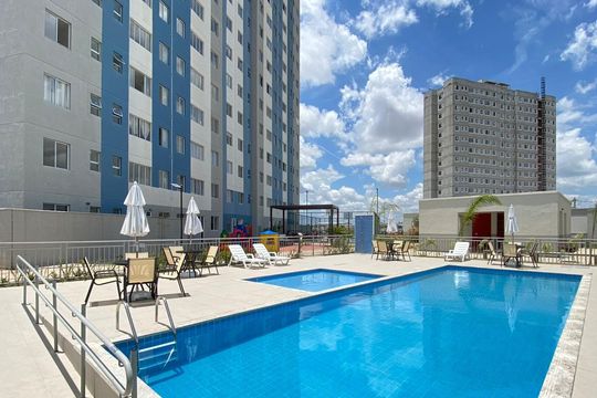 Piscina de apartamento para alugar com 2 quartos, 44m² em Jardim dos Comerciários, Belo Horizonte
