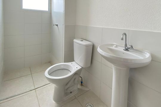 Banheiro de apartamento para alugar com 2 quartos, 44m² em Jardim dos Comerciários, Belo Horizonte