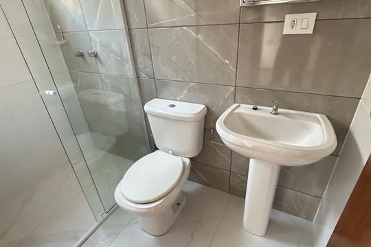 Banheiro da Suíte de apartamento para alugar com 3 quartos, 129m² em Afonso Pena, São José dos Pinhais