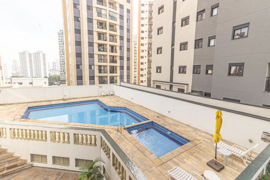 Varanda - Vista de apartamento para alugar com 3 quartos, 135m² em Vila Regente Feijó, São Paulo