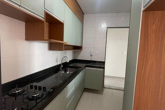 Cozinha de apartamento para alugar com 3 quartos, 84m² em Jardim Vera Cruz, Sorocaba