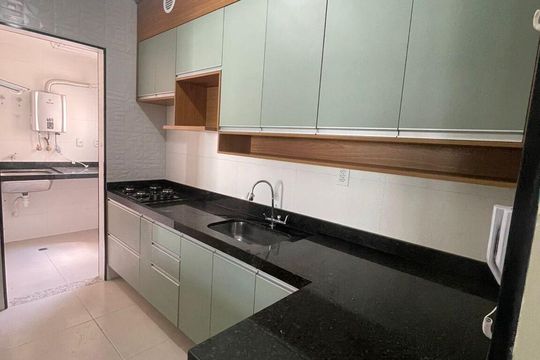 Cozinha de apartamento para alugar com 3 quartos, 84m² em Jardim Vera Cruz, Sorocaba