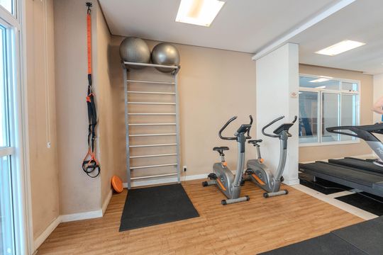 Área comum - Academia de apartamento para alugar com 1 quarto, 45m² em Bela Vista, São Paulo