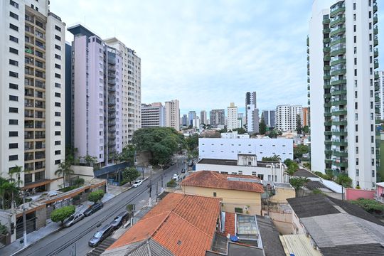 Vista do Quarto de apartamento para alugar com 1 quarto, 45m² em Vila Clementino, São Paulo