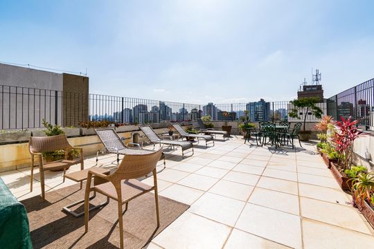 Terraço de apartamento para alugar com 1 quarto, 65m² em Vila Clementino, São Paulo
