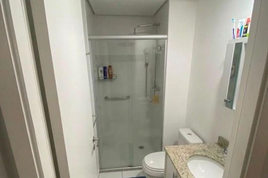 Banheiro da Suíte de apartamento à venda com 3 quartos, 81m² em Alto do Pari, São Paulo