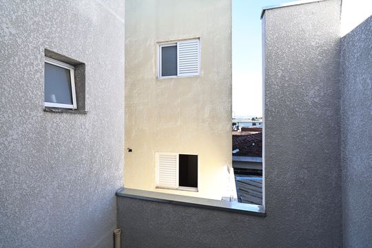 Vista da sala  de apartamento à venda com 2 quartos, 108m² em Vila Linda, Santo André