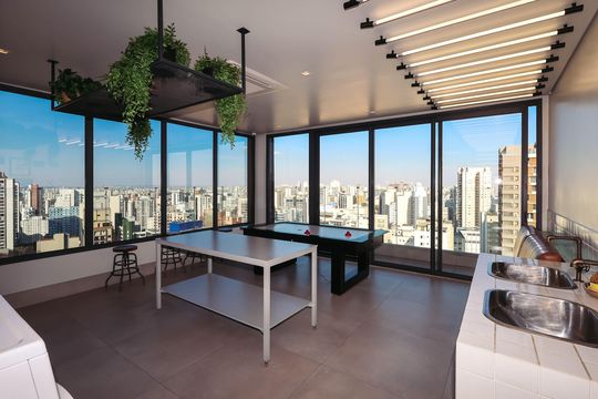 Lavanderia de kitnet/studio para alugar com 1 quarto, 24m² em Paraíso, São Paulo