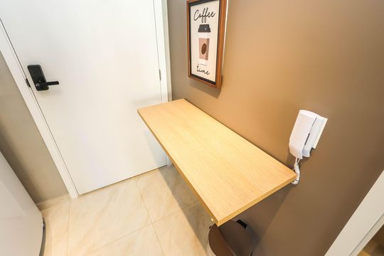 Cozinha de kitnet/studio para alugar com 1 quarto, 24m² em Paraíso, São Paulo