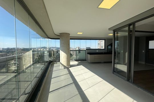 Varanda da Sala de apartamento para alugar com 4 quartos, 245m² em Alphaville Conde Ii, Barueri