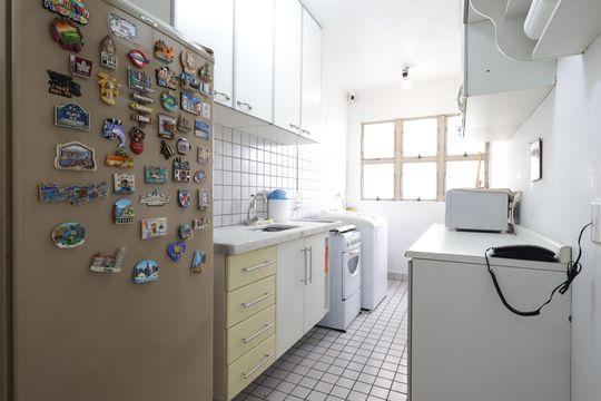 Cozinha de apartamento à venda com 3 quartos, 65m² em Vila Morumbi, São Paulo