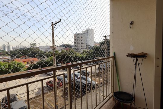 Varanda da Sala de apartamento à venda com 3 quartos, 65m² em Vila Morumbi, São Paulo