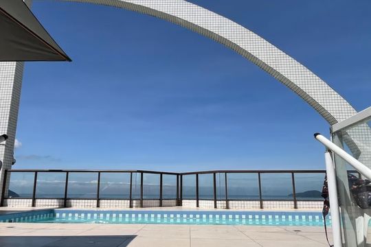 Área comum - Piscina de apartamento para alugar com 1 quarto, 43m² em Boqueirão, Santos