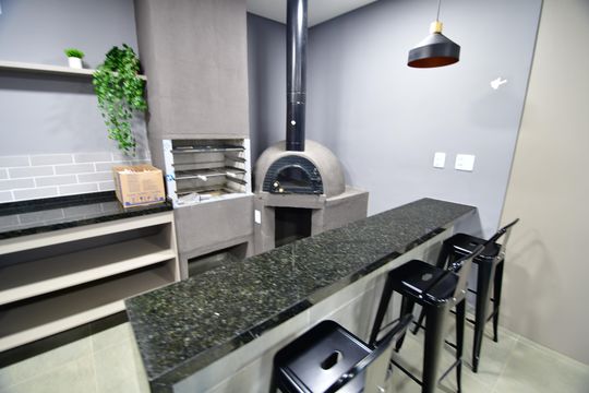 Área comum - Churrasqueira de apartamento à venda com 3 quartos, 66m² em Botafogo, Campinas