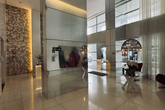 Área externa de apartamento à venda com 1 quarto, 41m² em Jardim Goiás, Goiânia
