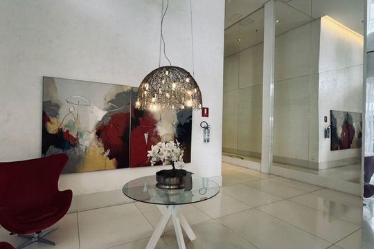 Área externa de apartamento à venda com 1 quarto, 41m² em Jardim Goiás, Goiânia