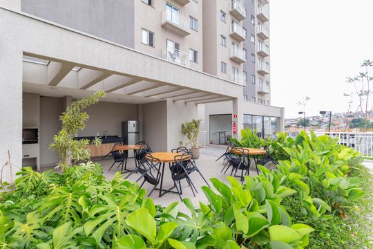 Área comum - Churrasqueira de apartamento para alugar com 2 quartos, 44m² em Vila Sul Americana, Carapicuíba