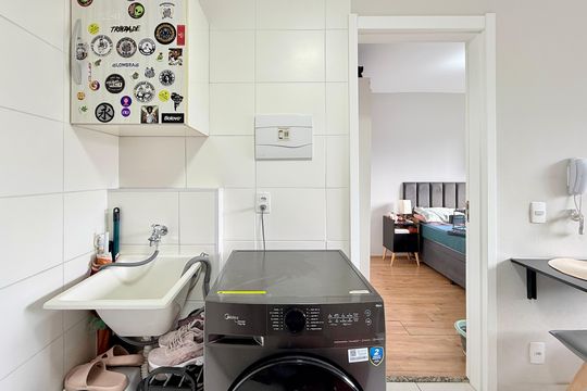Área de Serviço de apartamento à venda com 1 quarto, 27m² em Jardim Mirante, São Paulo