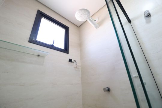 Banheiro Social de apartamento para alugar com 3 quartos, 100m² em Cazeca, Uberlândia