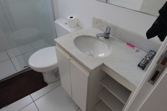 Banheiro Social de apartamento para alugar com 2 quartos, 52m² em Jardim Guanabara, Belo Horizonte