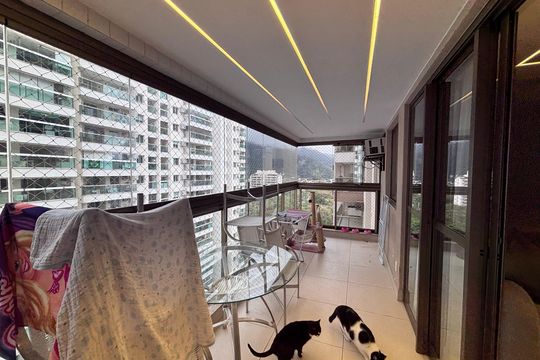 Varanda de apartamento à venda com 3 quartos, 83m² em Recreio dos Bandeirantes, Rio de Janeiro