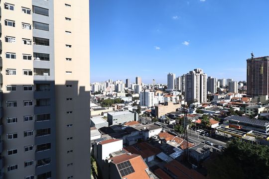 Vista da varanda  de apartamento à venda com 2 quartos, 58m² em Campestre, Santo André