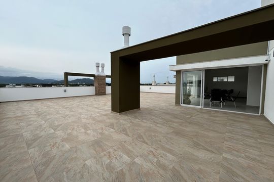 Área comum - Salão de festas de kitnet/studio para alugar com 1 quarto, 36m² em Alto Ribeirão Leste, Florianópolis