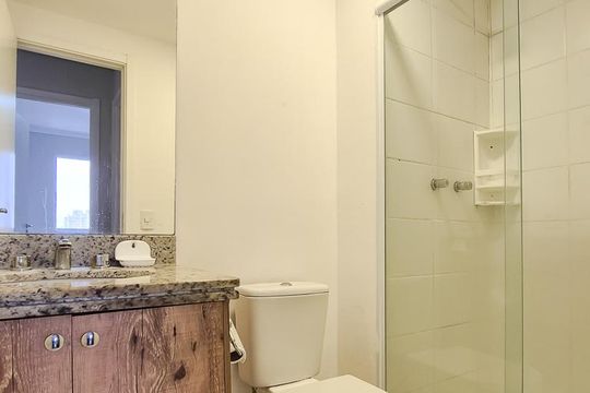Banheiro Social de apartamento para alugar com 2 quartos, 52m² em Jardim Olavo Bilac, São Bernardo do Campo