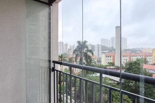 Varanda da Sala de apartamento para alugar com 2 quartos, 52m² em Jardim Olavo Bilac, São Bernardo do Campo