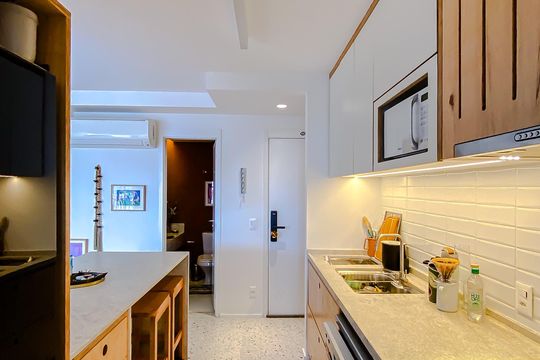 Cozinha de apartamento à venda com 2 quartos, 82m² em Brás, São Paulo