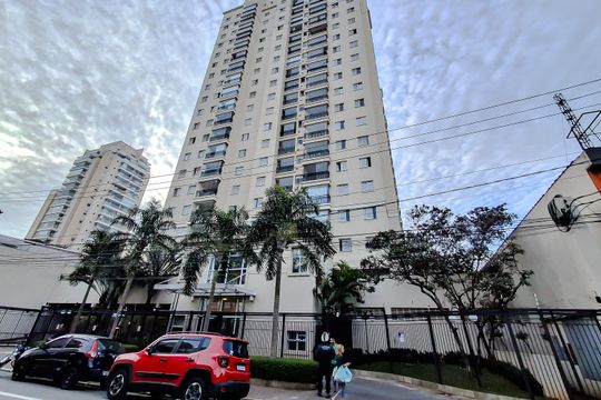 Fachada com Plaquinha de apartamento à venda com 3 quartos, 64m² em Ipiranga, São Paulo