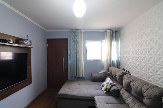 Sala  de apartamento à venda com 2 quartos, 53m² em Vila Florida, São Bernardo do Campo