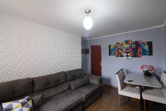 Sala  de apartamento à venda com 2 quartos, 53m² em Vila Florida, São Bernardo do Campo
