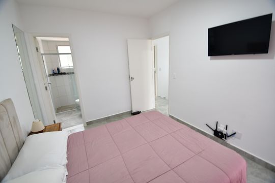 Quarto 3 - Suíte de casa de condomínio à venda com 3 quartos, 155m² em Fazenda Santa Cândida, Campinas