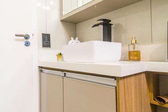 Banheiro de apartamento para alugar com 2 quartos, 44m² em Vila Sul Americana, Carapicuíba