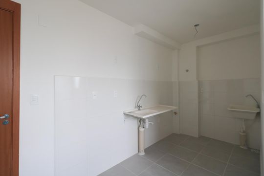 Cozinha e Área de Serviço de apartamento à venda com 2 quartos, 36m² em Vila Palmares, São Caetano do Sul