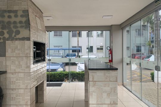 Área comum - Salão de festas de apartamento para alugar com 2 quartos, 49m² em Centro, Sapucaia do Sul