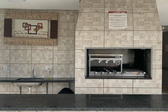 Área comum - Churrasqueira de apartamento para alugar com 2 quartos, 49m² em Centro, Sapucaia do Sul