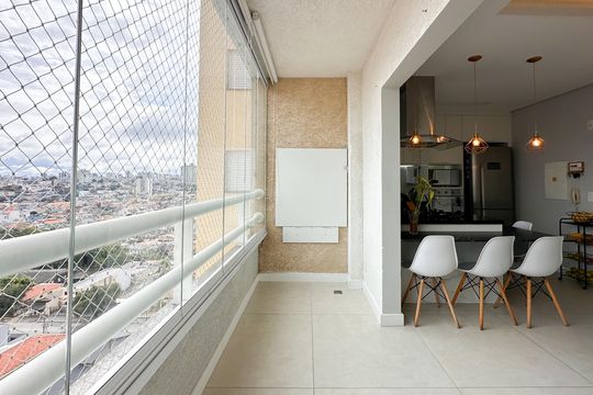 Sacada de apartamento à venda com 2 quartos, 59m² em Baeta Neves, São Bernardo do Campo