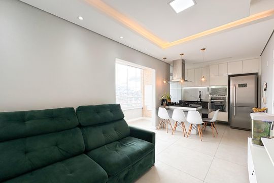 Sala de apartamento à venda com 2 quartos, 59m² em Baeta Neves, São Bernardo do Campo