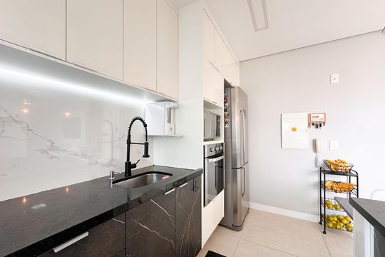 Cozinha de apartamento à venda com 2 quartos, 59m² em Baeta Neves, São Bernardo do Campo
