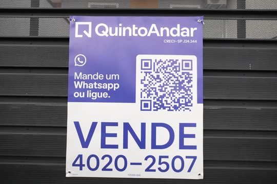 Placa de apartamento à venda com 2 quartos, 65m² em Vila Camilópolis, Santo André