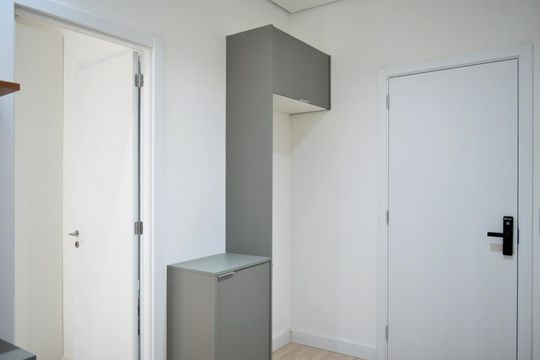 Sala/Cozinha Integrados de apartamento para alugar com 1 quarto, 26m² em Pinheiros, São Paulo