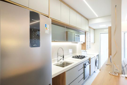 Cozinha de apartamento à venda com 2 quartos, 65m² em Vila Camargo, São Bernardo do Campo