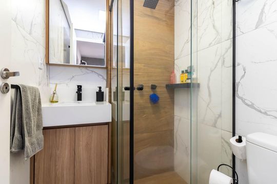 Banheiro de apartamento à venda com 2 quartos, 40m² em Parada Inglesa, São Paulo