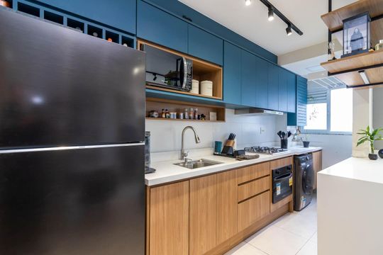 Cozinha de apartamento à venda com 2 quartos, 40m² em Parada Inglesa, São Paulo