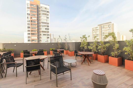 Área gourmet de apartamento para alugar com 1 quarto, 30m² em Vila Graciosa, São Paulo