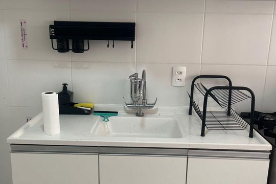 Cozinha de apartamento para alugar com 1 quarto, 24m² em Alto da Mooca, São Paulo