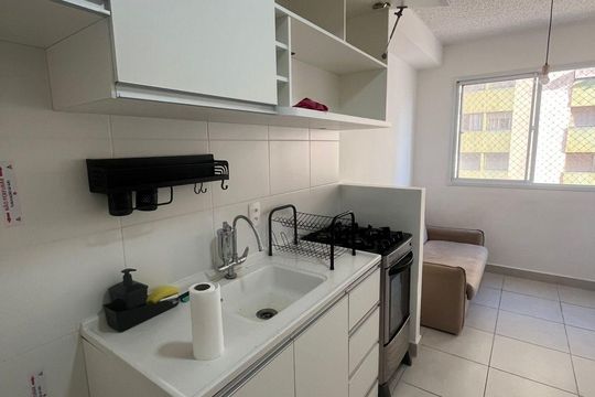 Cozinha de apartamento para alugar com 1 quarto, 24m² em Alto da Mooca, São Paulo