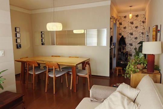Sala de apartamento à venda com 2 quartos, 85m² em Bonfim, Campinas
